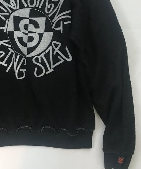 Vintage raglan sweat shirts Black