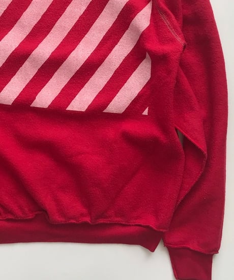 Vintage raglan sweat shirts Red