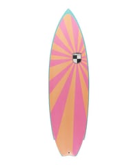 6'2"  HIGH  PERFORMANCE  "Peny" Air brushed & Hand shaped by Peter Schroff