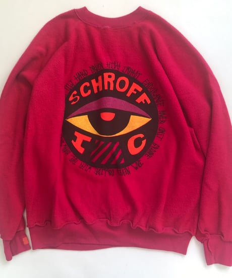 Vintage raglan sweat shirts Red