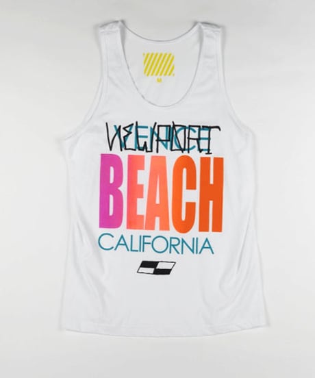 "VENICE BEACH"  Tank Top-Shirts  （White）