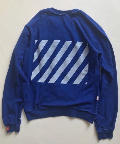 Vintage raglan sweat shirts Royal blue