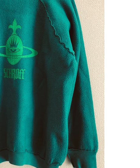 Vintage raglan sweat shirts    lt green