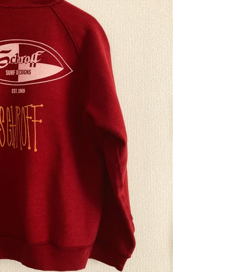Vintage raglan sweat shirts   Red