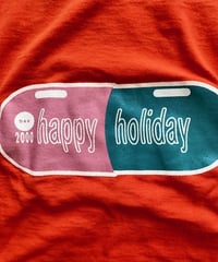 HAPPY HOLIDAY 2000 T-shirts　  orange（dead stock)