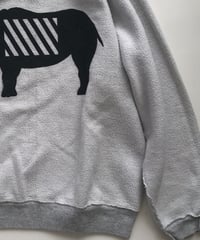Vintage raglan sweat shirts   Ash x white