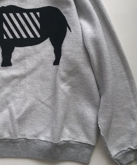Vintage raglan sweat shirts   Ash x white