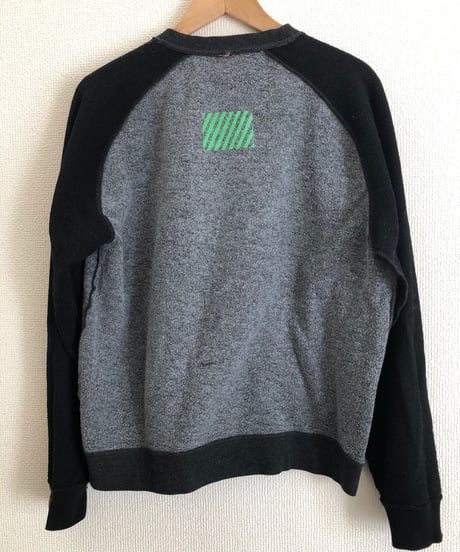 VINTAGE RAGLAN SWEAT SHIRTS  　　Bk x H/Gray