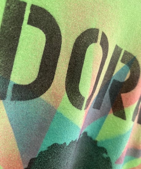 STENCILED "DORA" TEE (Kiwi)M