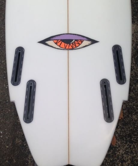 5'11"  HIGH  PERFORMANCE  "Ginger" Air brushed & Hand shaped by Peter Schroff