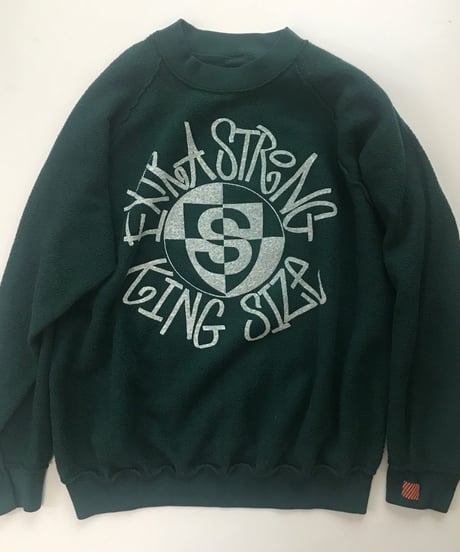 Vintage raglan sweat shirts Forest green