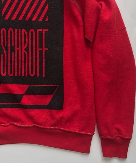 Vintage raglan sweat shirts Red
