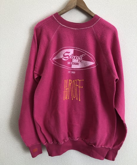 VINTAGE RAGLAN SWEAT SHIRTS                      Baby Pink