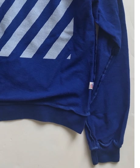 Vintage raglan sweat shirts Royal blue