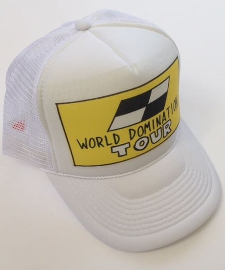 TRUCKER mesh CAP  "WD TOUR"  （White）