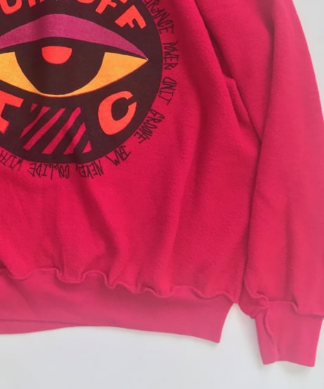 Vintage raglan sweat shirts Red