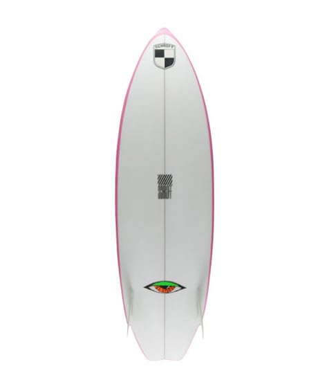 5'11" Circa80's HIGH  PERFORMANCE  "Abby" Air brushed & Hand shaped by Peter Schroff