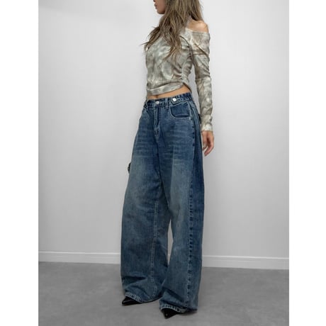 2WAYバレルレッグDENIM