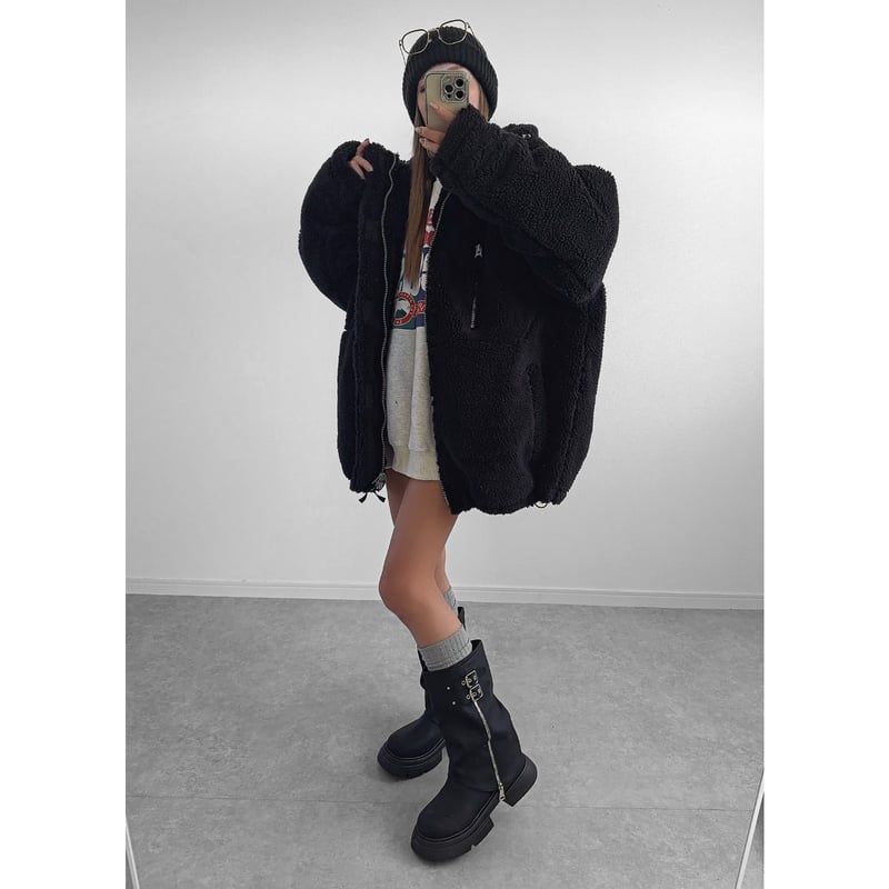 ☆美品☆￥61,600-【N-2Bラインを～デニムJKに❕】裏地ボアもこ ☆美品☆￥61,600-【N-2Bラインを～デニムJKに❕】裏地ボアもこ