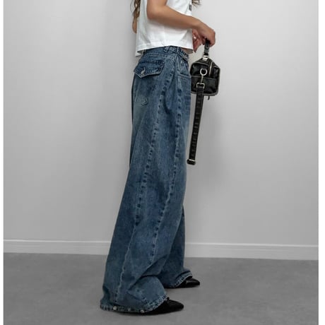 2WAYバレルレッグDENIM