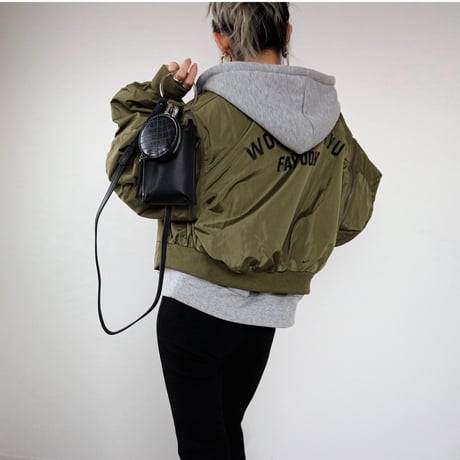 2WAYクロップドMA-1 【KHAKI】