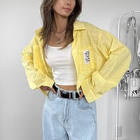 シアークロップドシャツ【YELLOW】