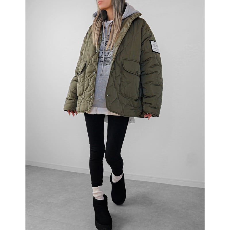 ✨極美品✨ DAKS キルティング スタンドカラー 寒い ジャケット 大きい 