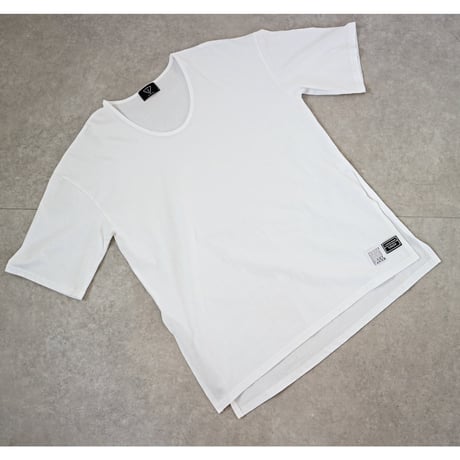 UネックサイドスリットBIG T 【WHITE】