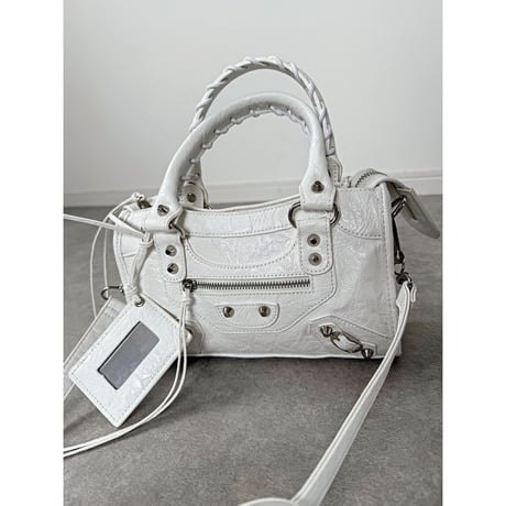 2WAYエコレザースタッズBAG