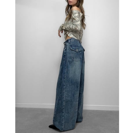 2WAYバレルレッグDENIM