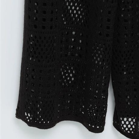 エアリークロシェサロペット【BLACK】