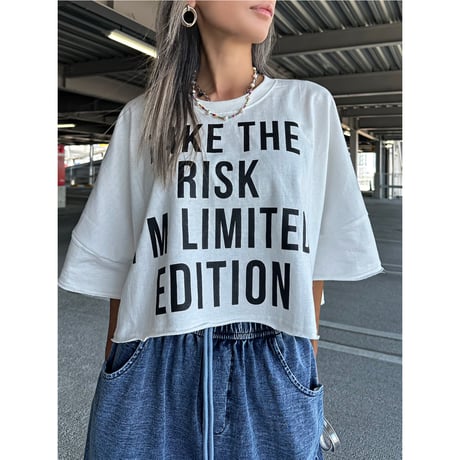 クロップドスウェットT 【WHITE】