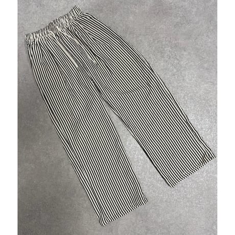 ストライプストリングワイドパンツ