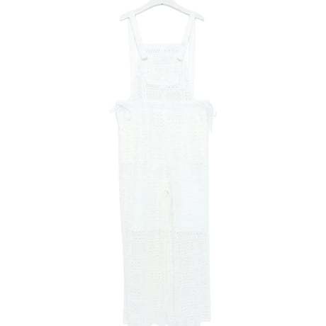 エアリークロシェサロペット【WHITE】