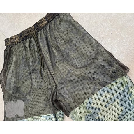 メッシュワイドパンツ【CAMOUFLAGE】
