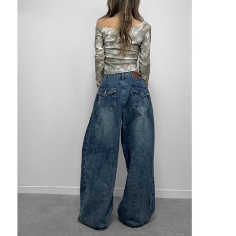 2WAYバレルレッグDENIM