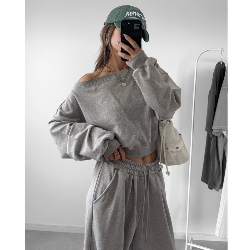 【新品¥50,600】TOTEME ウールストライプクロップドパンツ グレー36 WOOL TROPICAL TAPERED EASY PANTS [TOP GRAY] - WUNDER 大阪