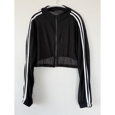 サイドラインシアークロップドJK【BLACK】