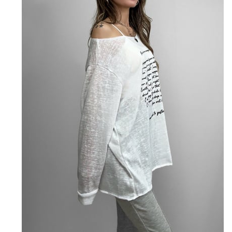 シアーカットオフロンT 【WHITE】