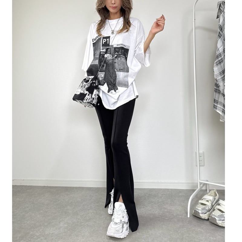 セオリー　スリット　レギンスパンツ　ブラック　ストレッチ　XS 美品　UVカット セオリースリットレギンスパンツブラックストレッチXS 美品UVカット