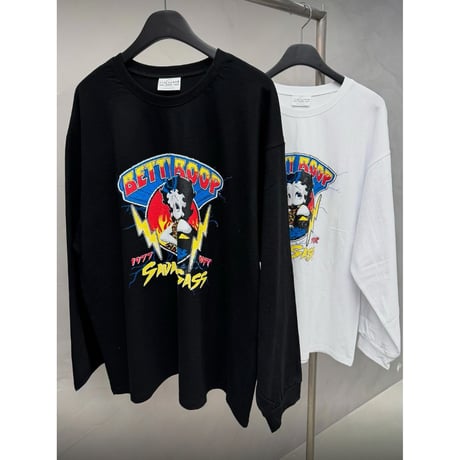 ワイドロンT  "BETTY ROCK" 【WHITE】
