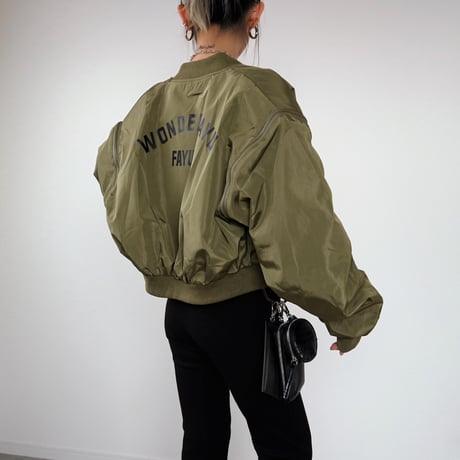 2WAYクロップドMA-1 【KHAKI】
