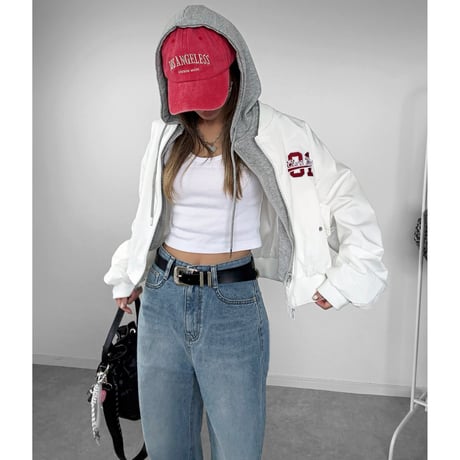 レイヤードフーディーJK "ANASTASIA" 【WHITE】