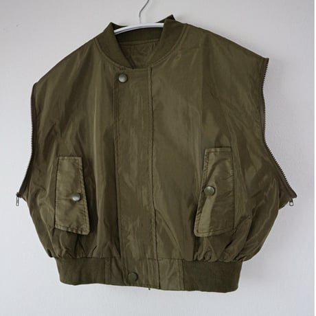 2WAYクロップドMA-1 【KHAKI】