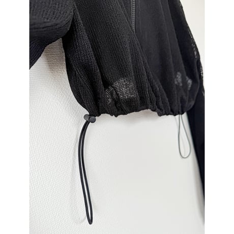 サイドラインシアークロップドJK【BLACK】