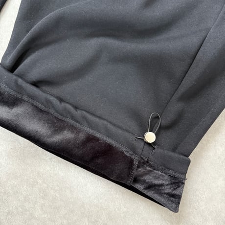 裏起毛バレルレッグスウェットパンツ【BLACK】