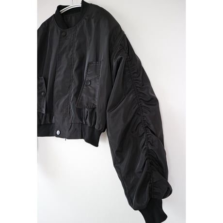 2WAYクロップドMA-1 【BLACK】