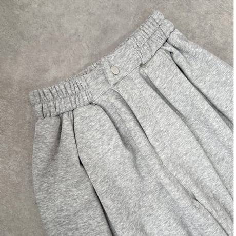 裏起毛バレルレッグスウェットパンツ 【GRAY】