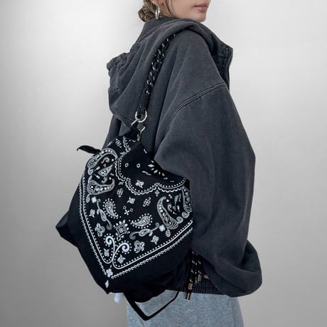 ロープストラップペイズリーBAG