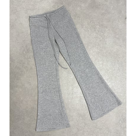 ボンディングフレアパンツ【GRAY】
